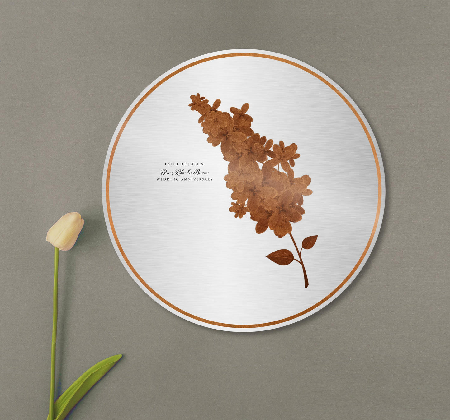 Personalized Lilac and Bronze Anniversary Gift, I Still Do, 8th Wedding Anniversary Gifts for Wife - HoneycombProverbs - Signs - Bronze Anniversary Gifts