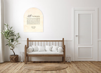 Personalized Wooden Plaque, As for Me and My House Family Sign, Christian Wall Art - HoneycombProverbs - Signs - Christian Wall Art