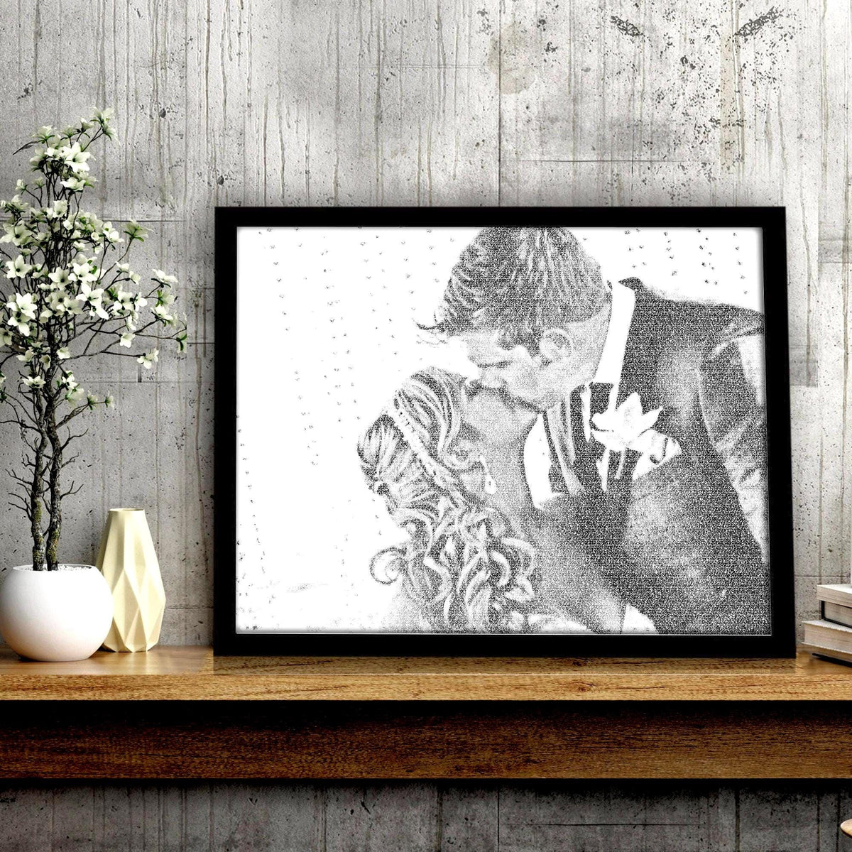 Calligram Photo Fine Art print - HoneycombProverbs - Giclée - 1st Year Paper Gifts
