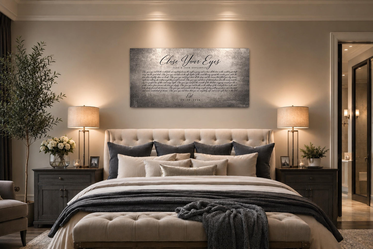 Rustic Tin First Dance Lyric Sign - HoneycombProverbs - Signs - Tin and Aluminum Gifts