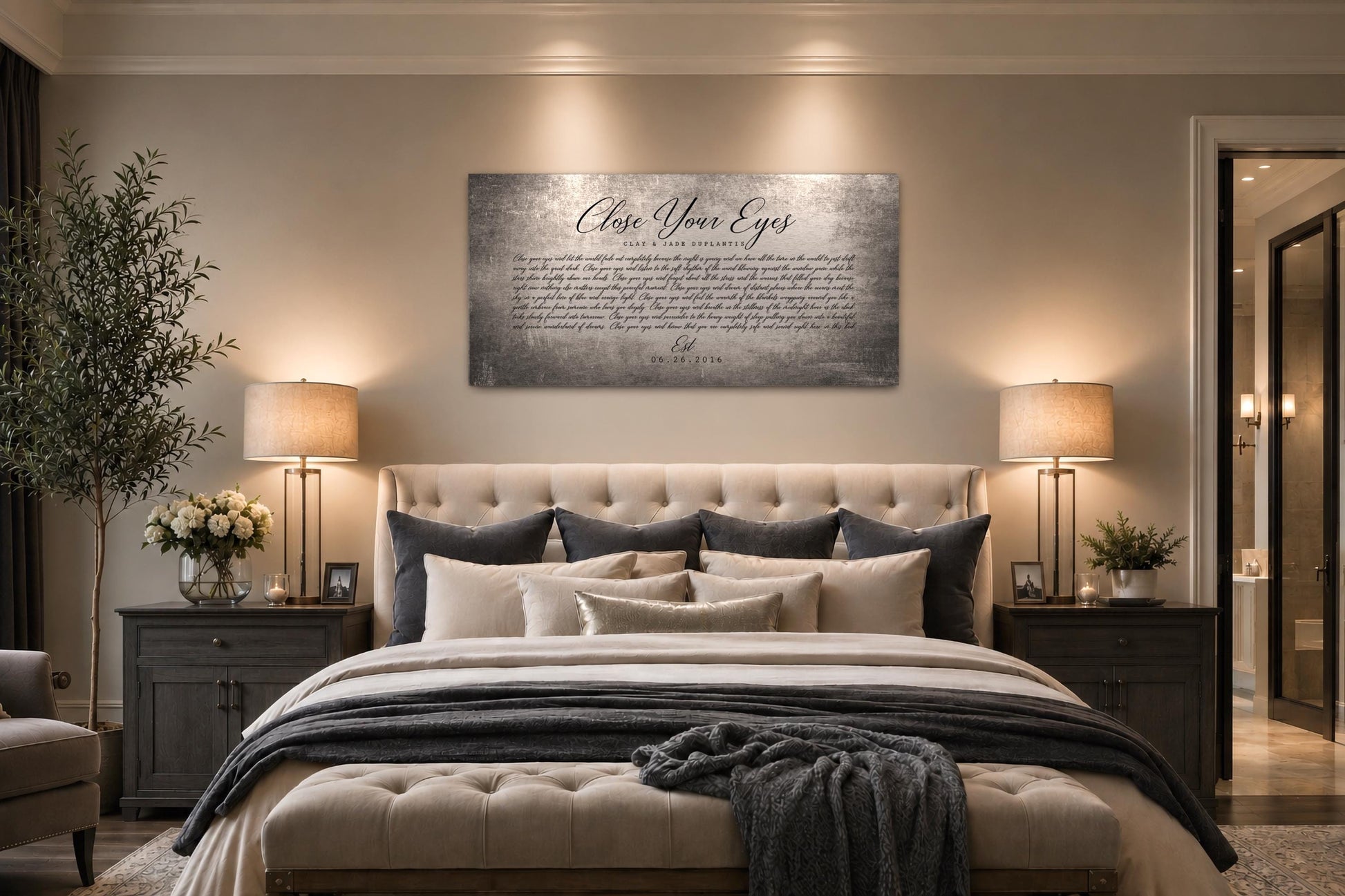 Rustic Tin First Dance Lyric Sign - HoneycombProverbs - Signs - Tin and Aluminum Gifts