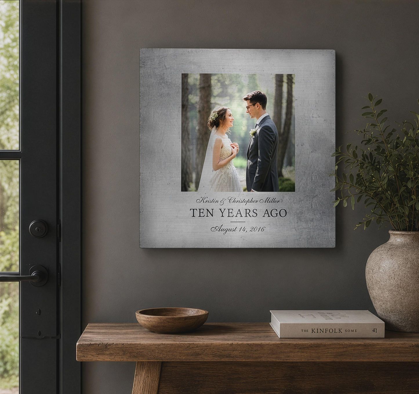 Farmhouse Rustic Photo Tin Anniversary Gift - HoneycombProverbs - Signs - Tin and Aluminum Gifts