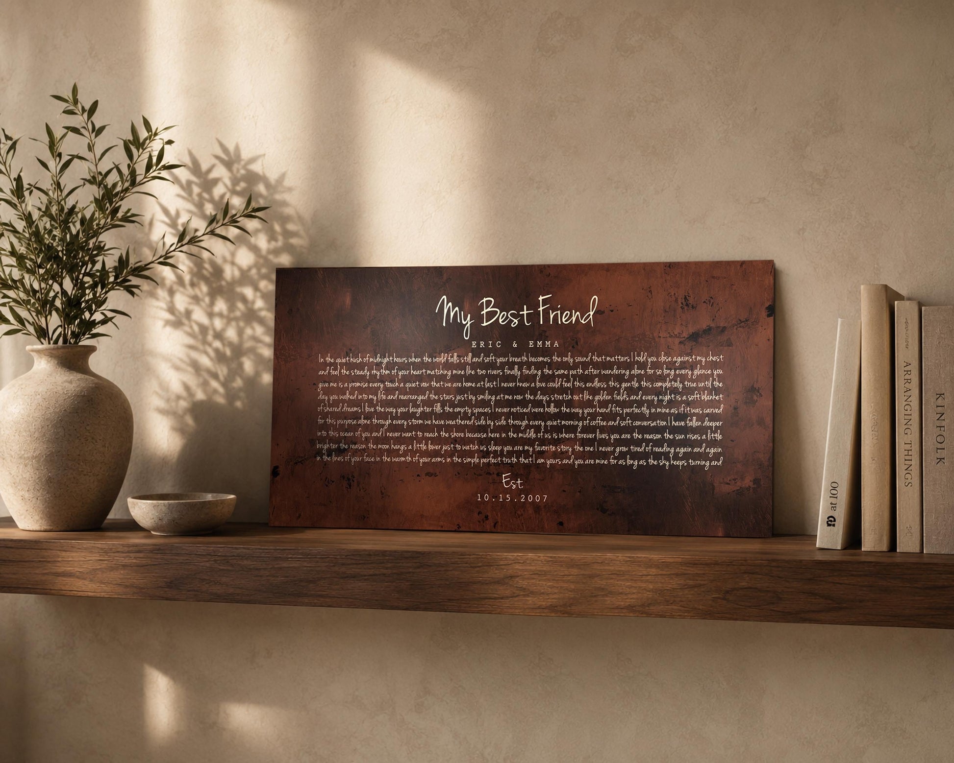 Bronze Gift, Wedding Song on Bronze - HoneycombProverbs - Signs - Bronze Anniversary Gifts