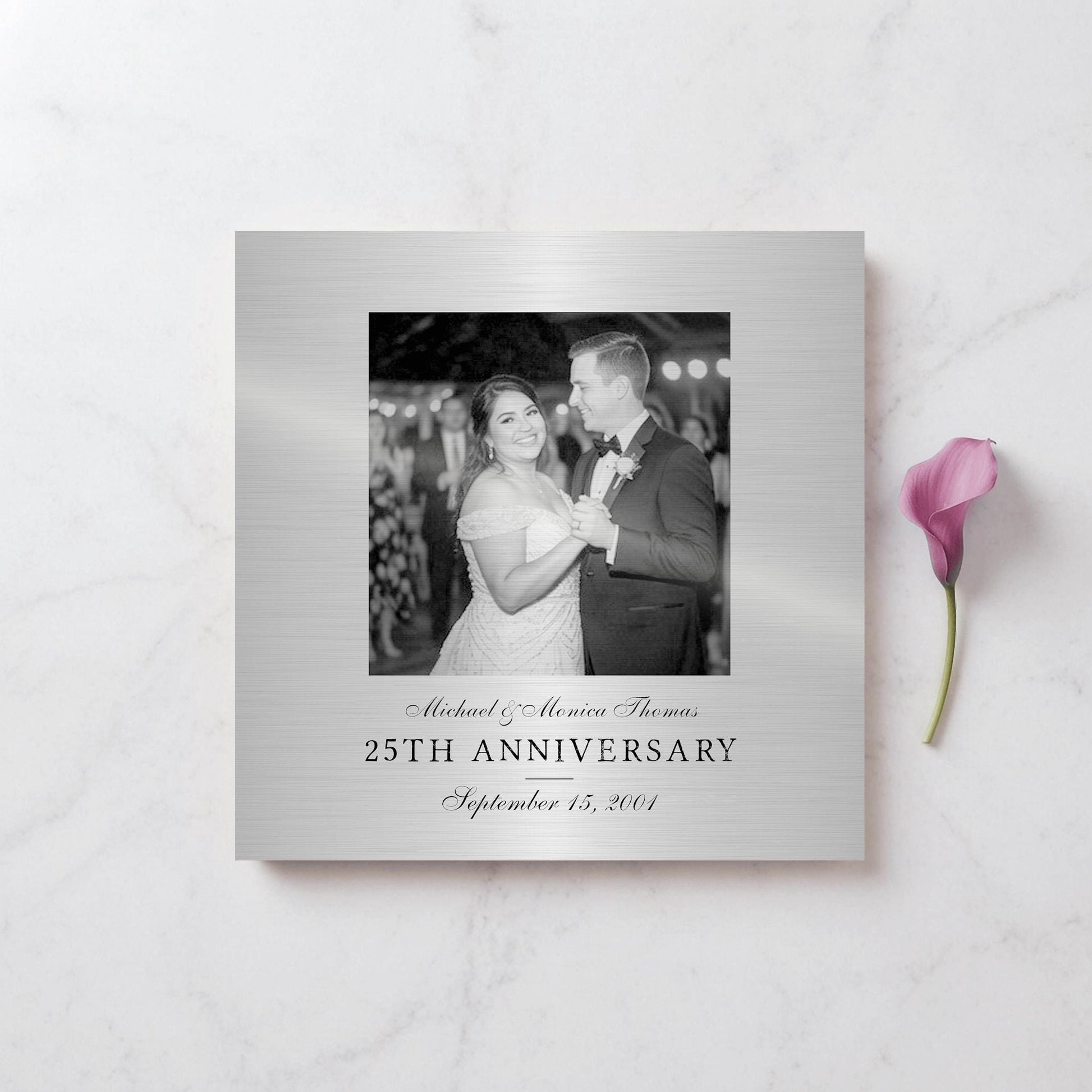 Farmhouse Rustic Photo Tin Anniversary Gift - HoneycombProverbs - Signs - Tin and Aluminum Gifts