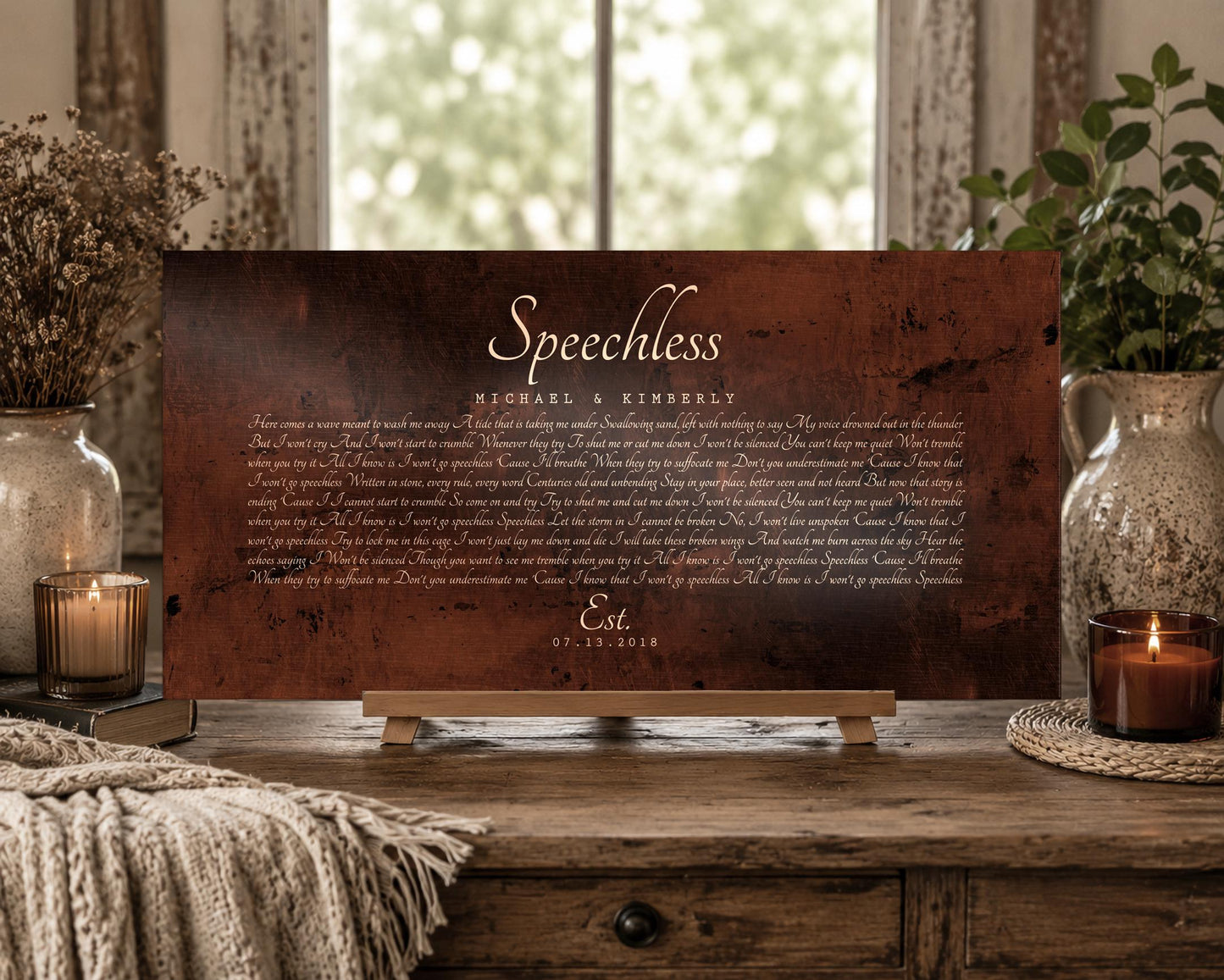 Bronze Gift, Wedding Song on Bronze - HoneycombProverbs - Signs - Bronze Anniversary Gifts