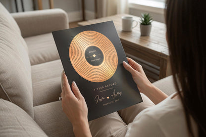 7 Years Anniversary Record, room view, 7th anniversary copper