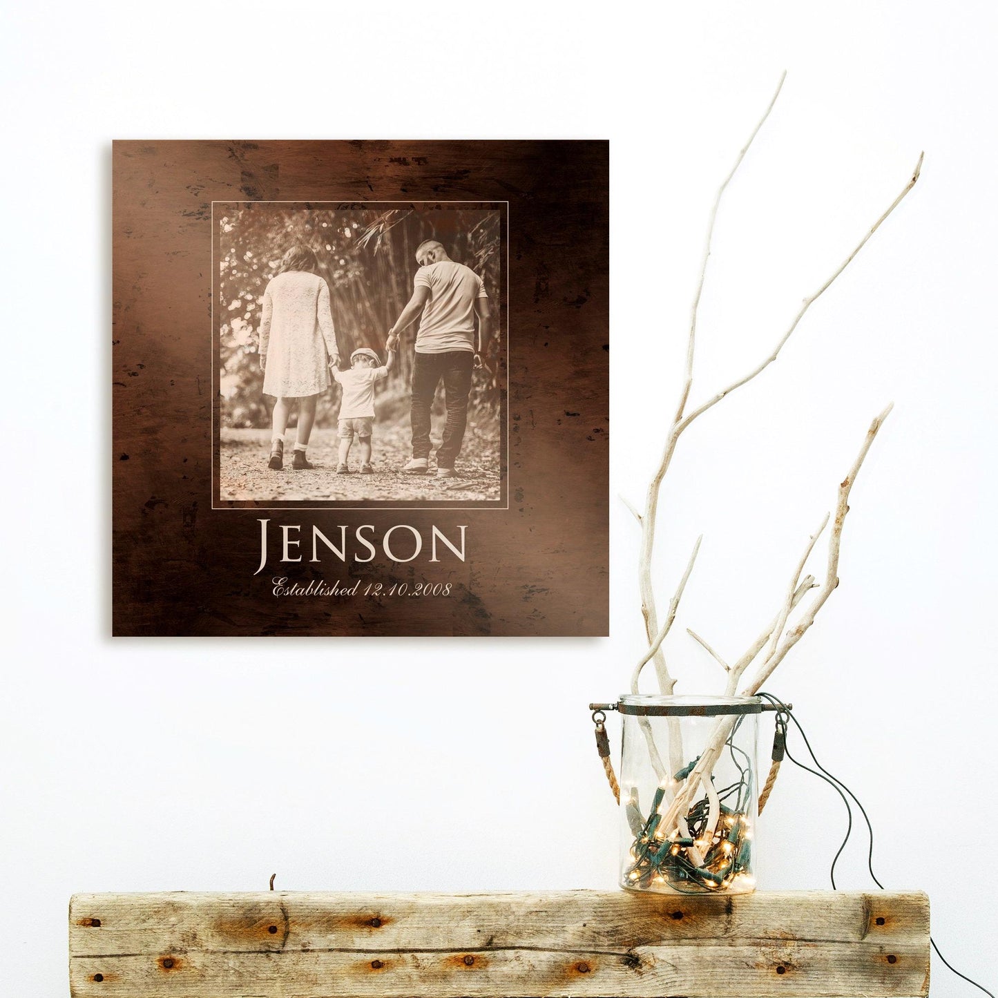 Wedding Photo on Bronze Keepsake - HoneycombProverbs - Signs - Bronze Anniversary Gifts