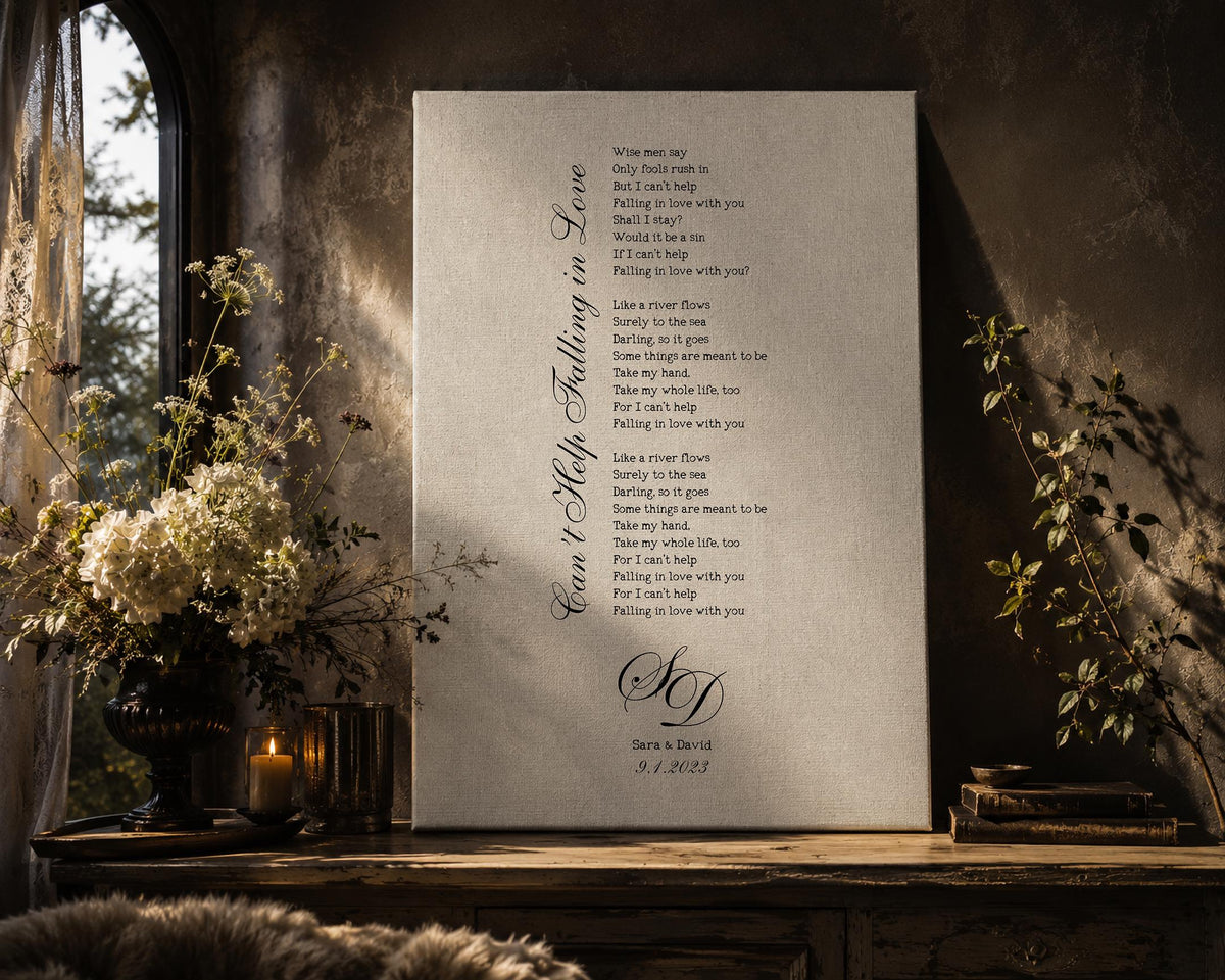 First Dance Song on Cotton - HoneycombProverbs - Giclée - 2nd Anniversary Gifts