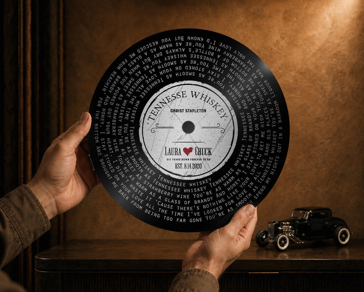 Six Years Down Rustic Record Art - HoneycombProverbs - Signs - Iron Anniversary Gifts