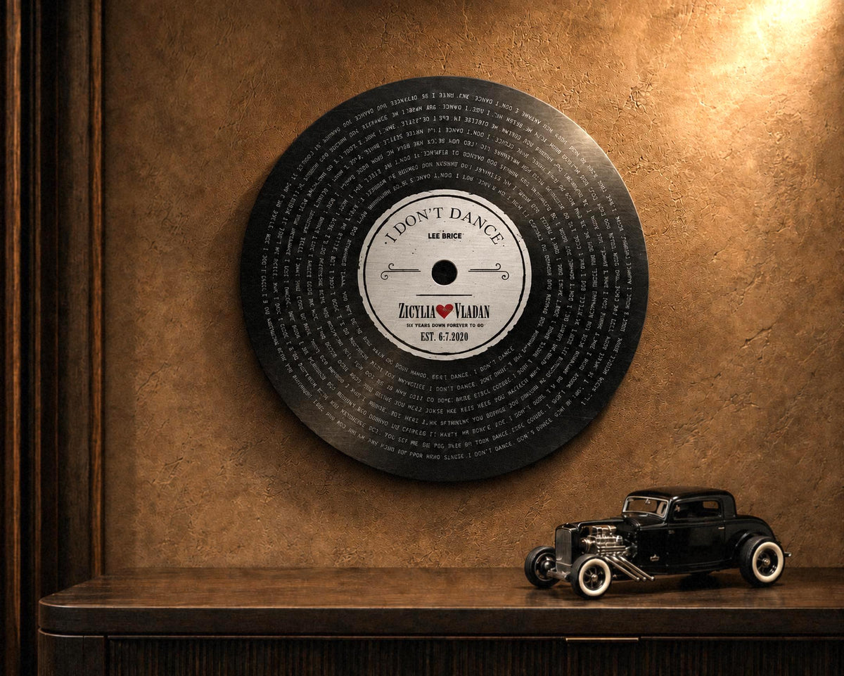 Six Years Down Rustic Record Art - HoneycombProverbs - Signs - Iron Anniversary Gifts
