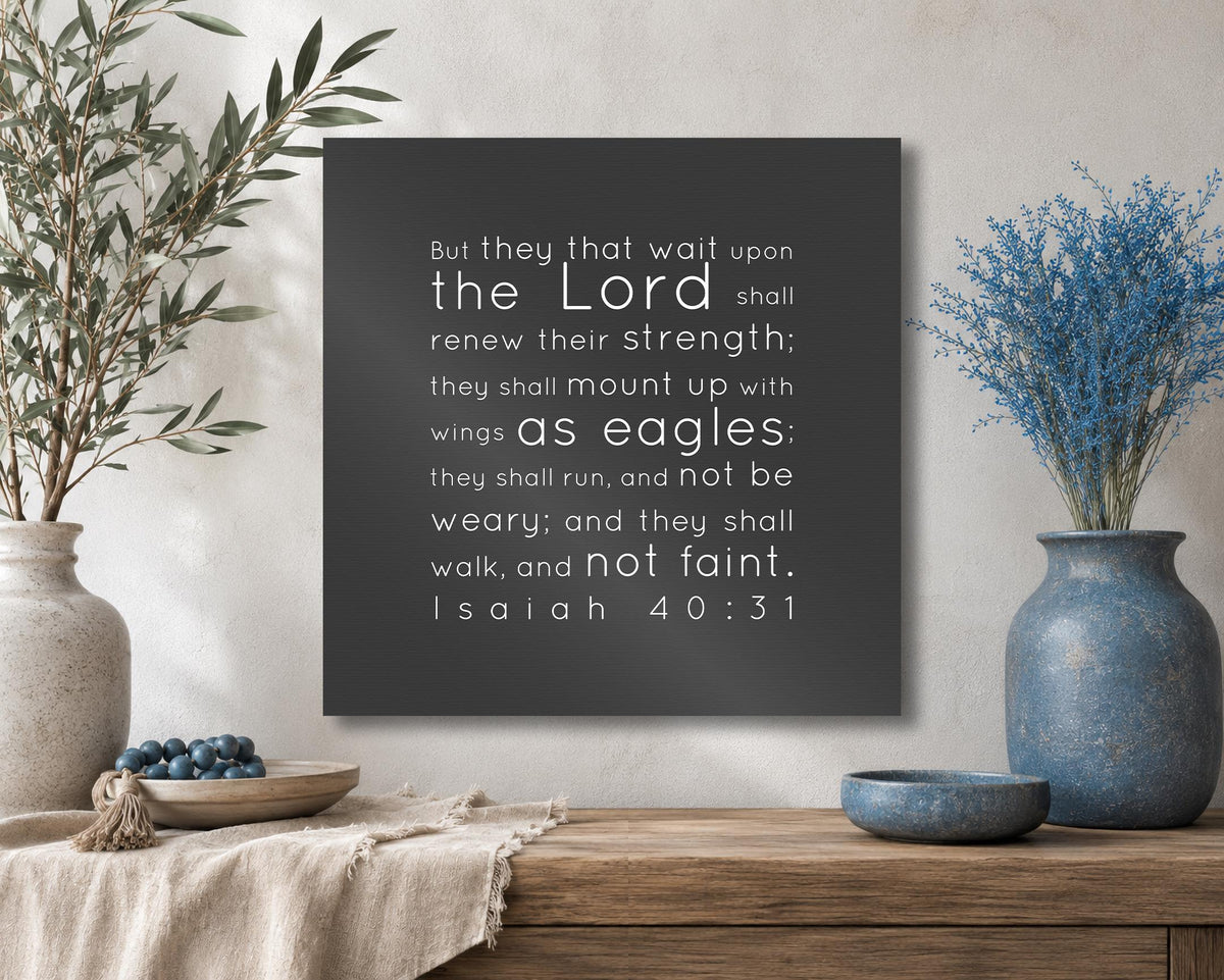 Isaiah 40:31Inspirational Canvas Wall Decor - HoneycombProverbs - Giclée - Christian Wall Art