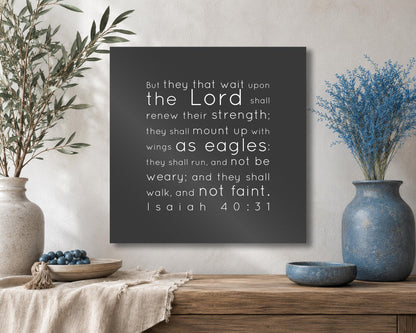 Isaiah 40:31Inspirational Canvas Wall Decor - HoneycombProverbs - Giclée - Christian Wall Art