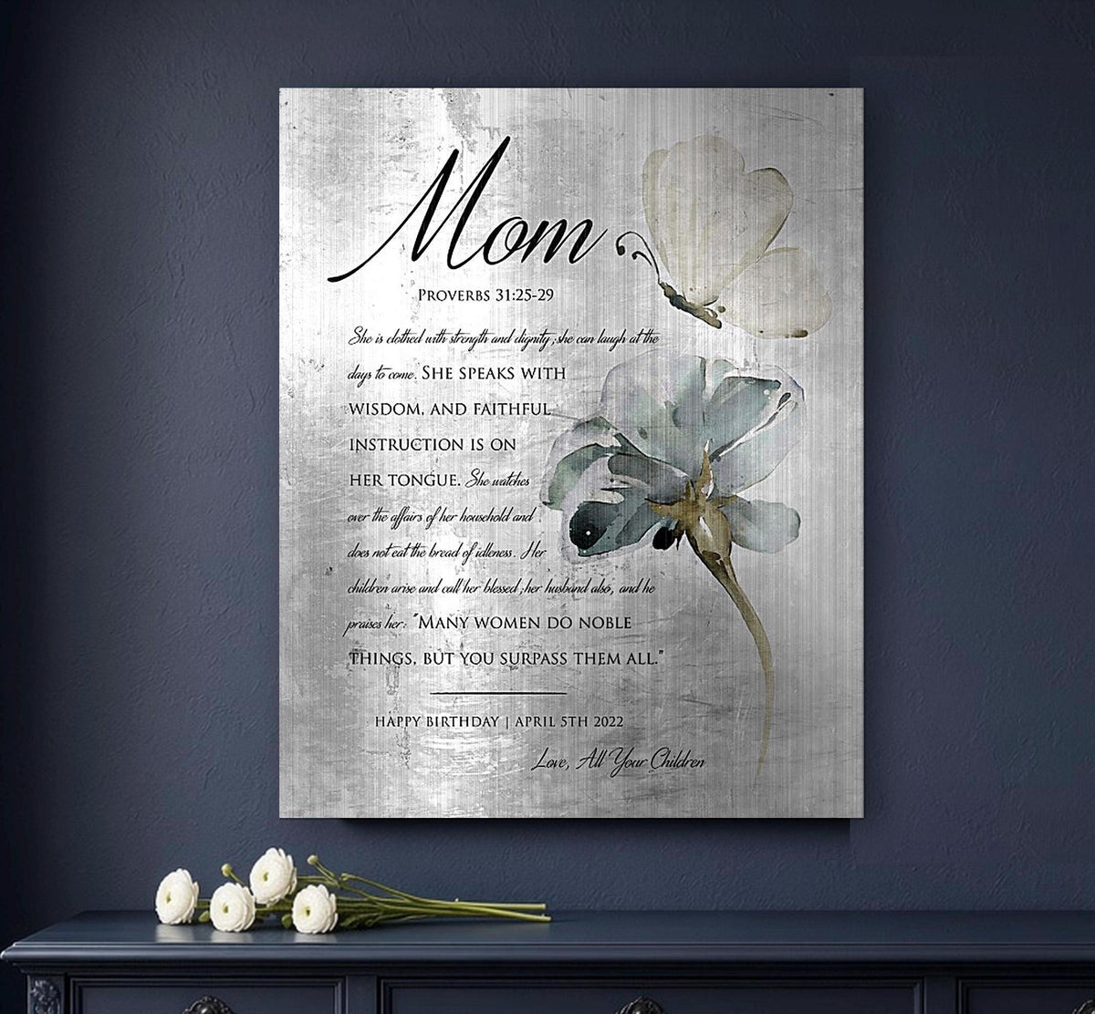 Proverbs 31 Farmhouse Name Sign - HoneycombProverbs - Signs - Tin and Aluminum Gifts