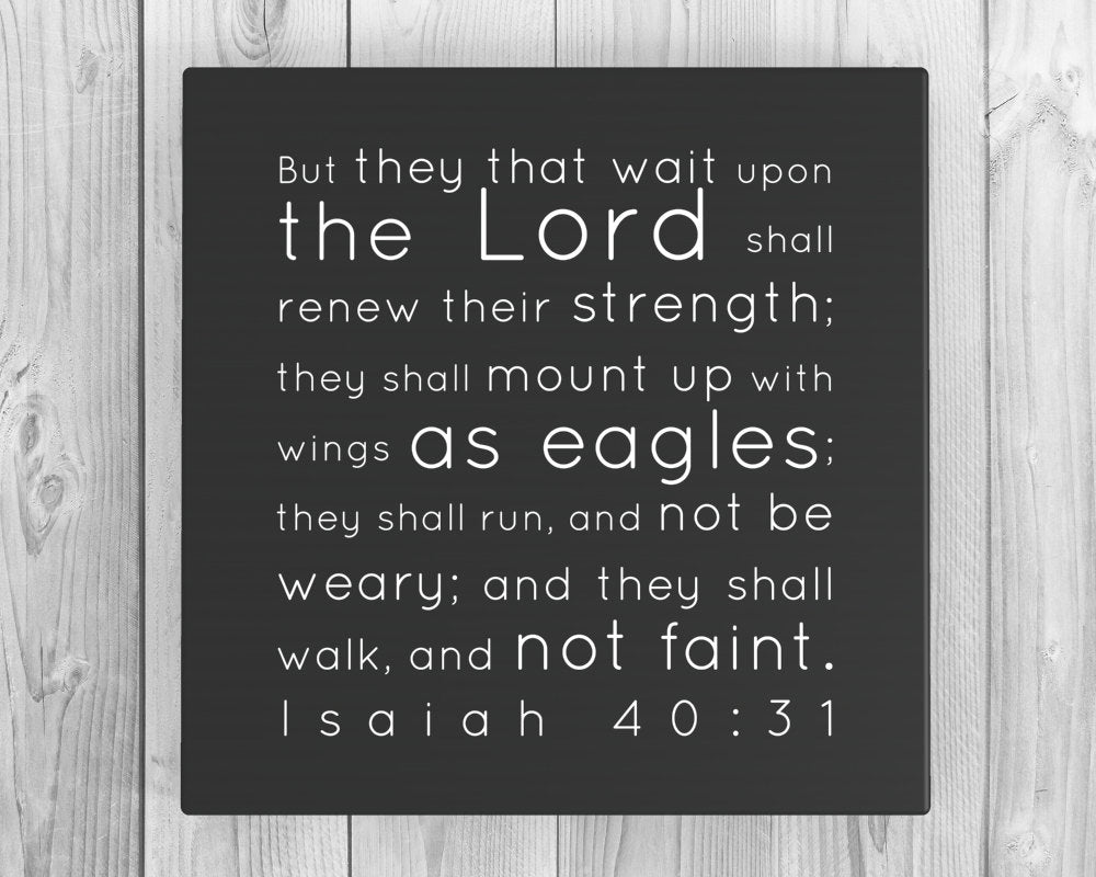 Isaiah 40:31Inspirational Canvas Wall Decor - HoneycombProverbs - Giclée - Christian Wall Art