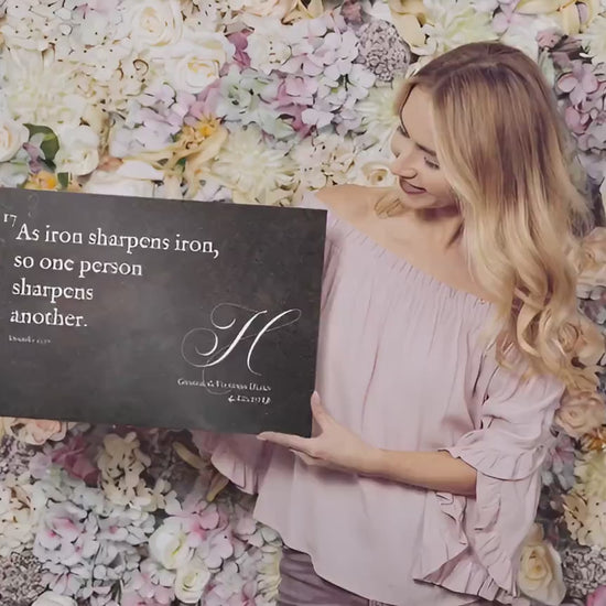 Iron Sharpens Iron Monogrammed Gift