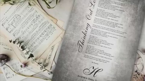 Wedding Song on Tin, shown on the wall, 10th anniversary tin