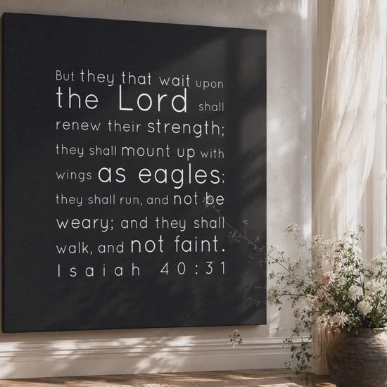 Isaiah 40:31Inspirational Canvas Wall Decor
