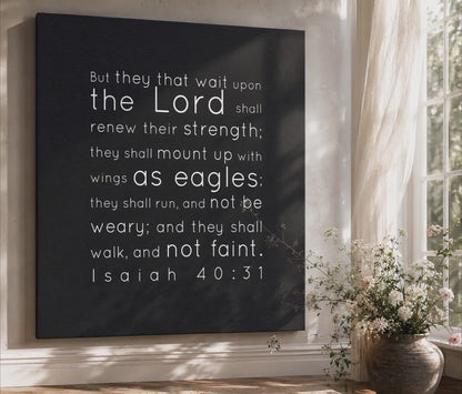 Isaiah 40:31Inspirational Canvas Wall Decor
