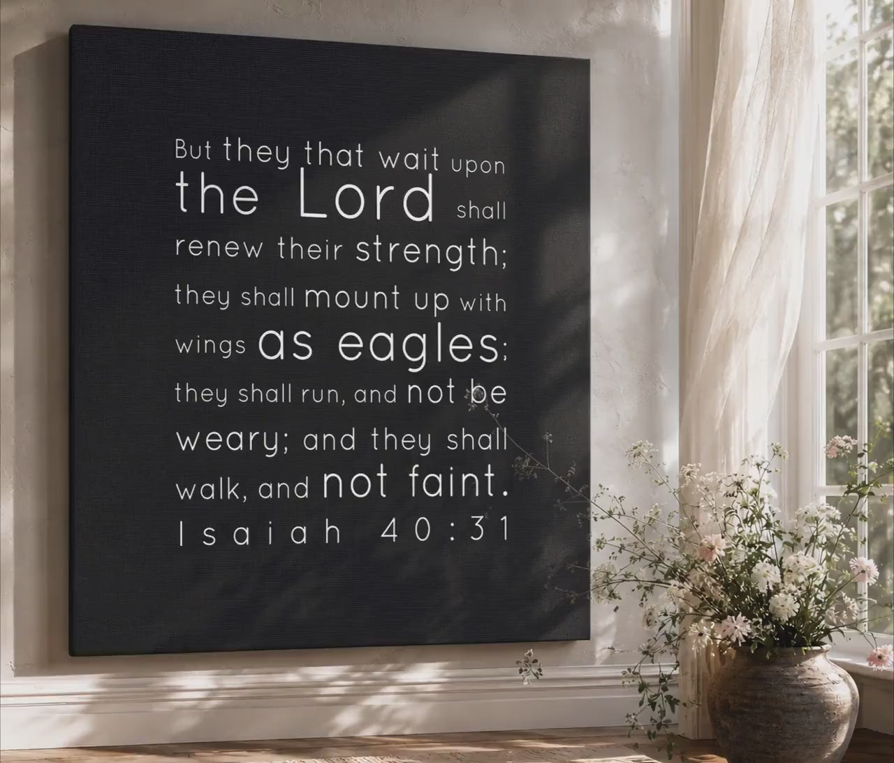 Isaiah 40:31Inspirational Canvas Wall Decor