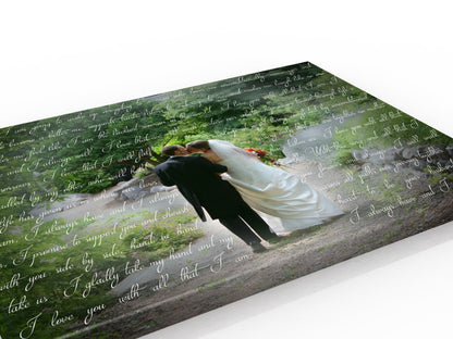 24x36 Words with Photos Canvas - Fine art and canvas personalized anniversary and inspirational gifts