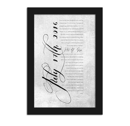Wedding Date and Vow Art - Fine art and canvas personalized anniversary and inspirational gifts