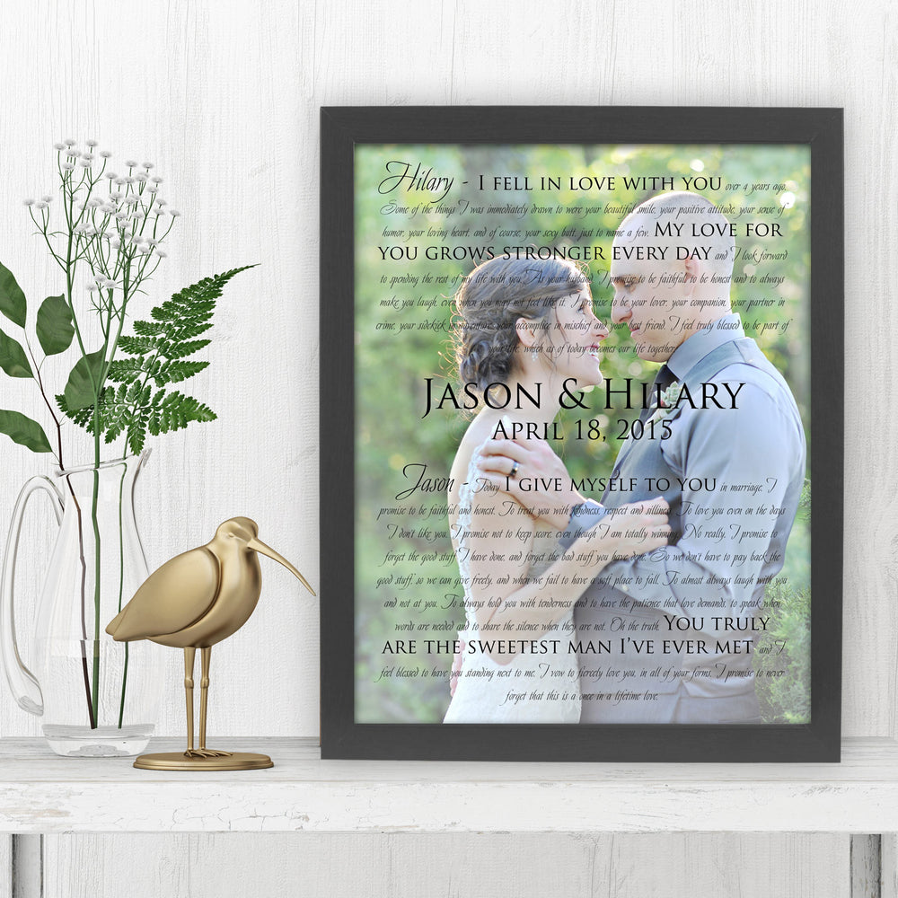 
                  
                    Framed Photo with Song Lyrics - Fine art and canvas personalized anniversary and inspirational gifts
                  
                