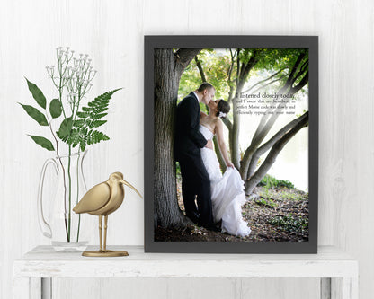 First Dance Photo and Lyrics - Fine art and canvas personalized anniversary and inspirational gifts