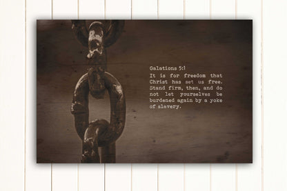 Wood Inspired Scripture Art: Galations 5:11 on Canvas - Honeycomb Proverbs - Wedding gift ideas - paper anniversary gifts 
