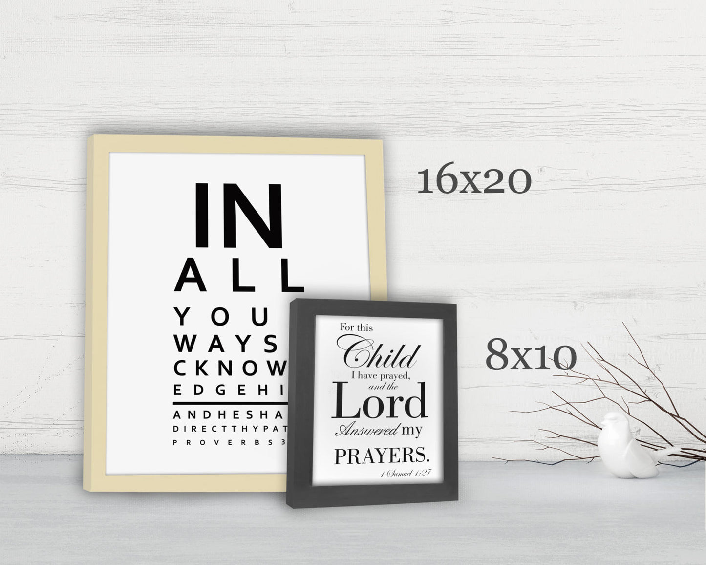 Wait upon the Lord, Framed, Isaiah 40:31, Scripture, Fine art print, Christian, Inspirational, Gift; Faith, Eagles, Wings