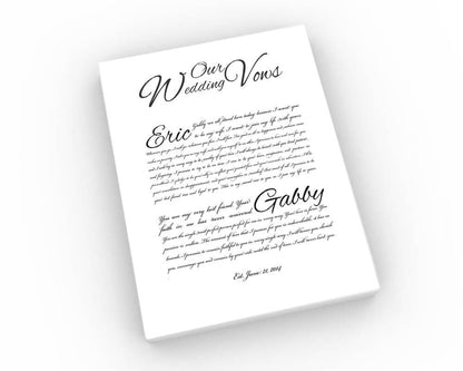 Wedding Vow Art: Snow White, close-up detail, paper or canvas anniversary