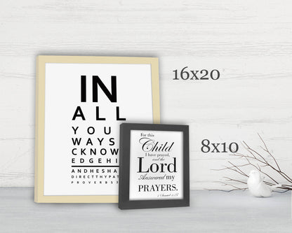 Jeremiah 29:11, Framed, Scriptures, print, Fine art prints, christian decor, bible verses, gift, inspirational, pastor, teacher
