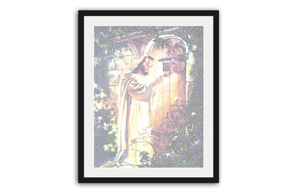 Scripture art, Bible Verse art, The Gospel of John, Jesus, Knock, Decor, Gift, Faith, Jesus Painting, Picture, pastor gifts, framed print