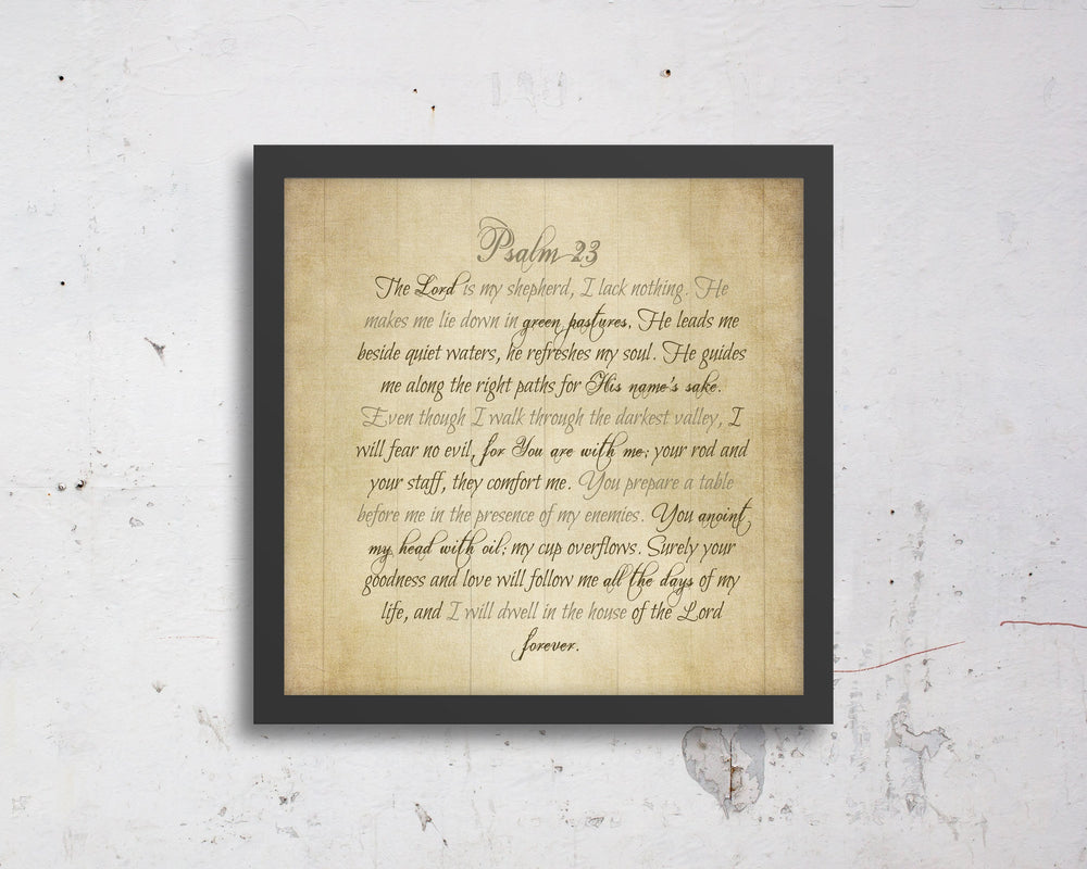 Psalm 23, Or your verse, Bible verse, Scripture, print, Scriptures on canvas, Framed scripture, gift, gifts, Christmas, for, brother, sister