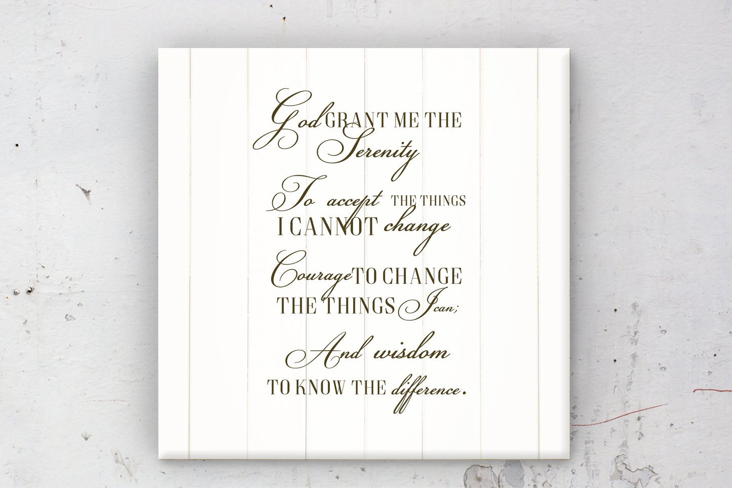 Serenity Prayer, Canvas, Wall, decor, Recovery, print, Scriptures on canvas, Framed, scripture, gift, gifts, Christmas, for, brother, friend