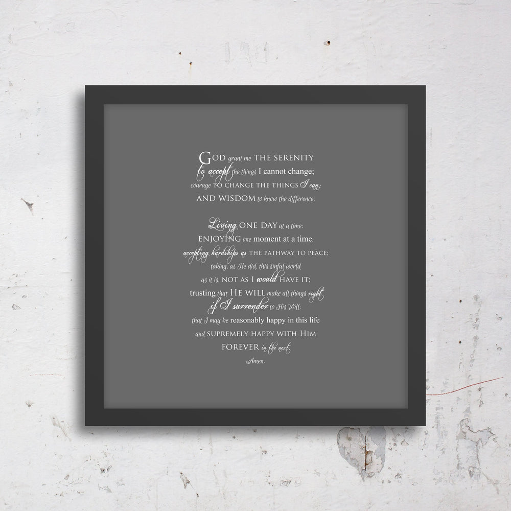 
                  
                    Serenity Prayer, customize, Inspirational, print, Scriptures on canvas, Framed, scripture, gift, gifts, Christmas, for, brother, friend, son
                  
                