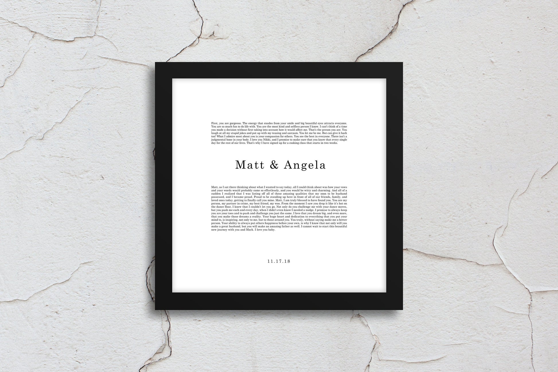 First Anniversary Gift, wedding vow, art, gift, Printed vows, His and Her, print, Anniversary, for him, for her, for wife, Christmas