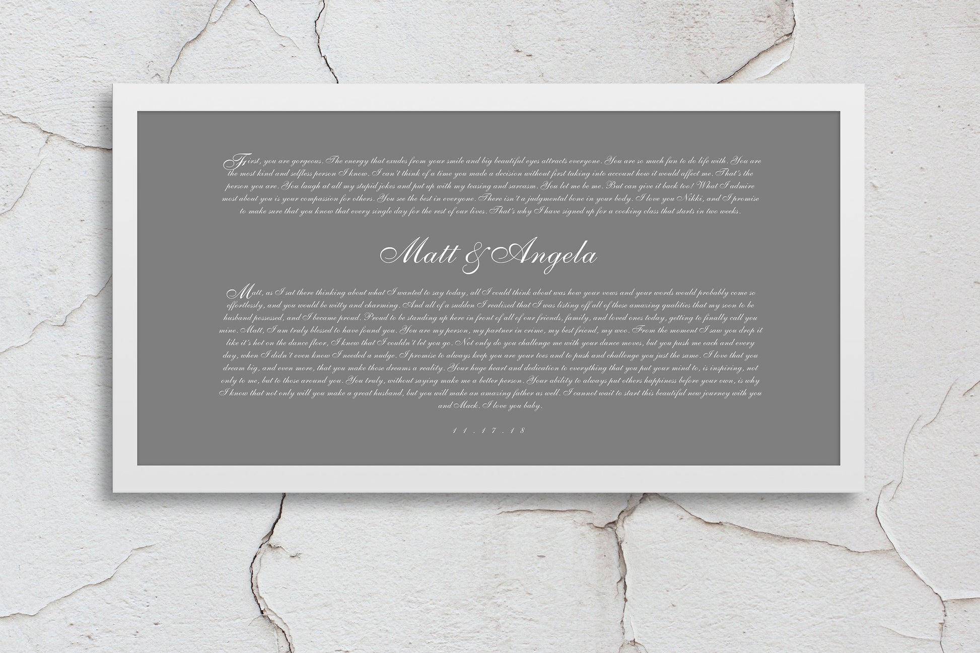 Wedding Vows Canvas, Wedding Vows Framed, Wedding Vows gift, Wall Art, Anniversary Gifts, For husband, for men, gift, for wife, first, paper