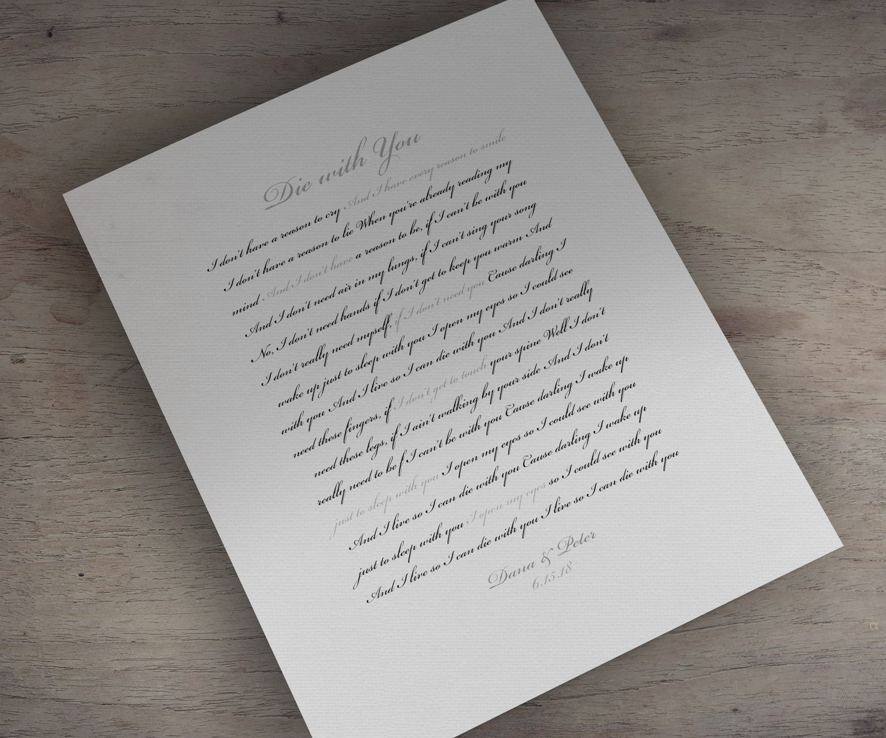 First Dance Custom Canvas, Personal Quote, modern, FairyTale Wedding Gift, anniversary gift, Romantic Bedroom decor, Sister Wedding Gift