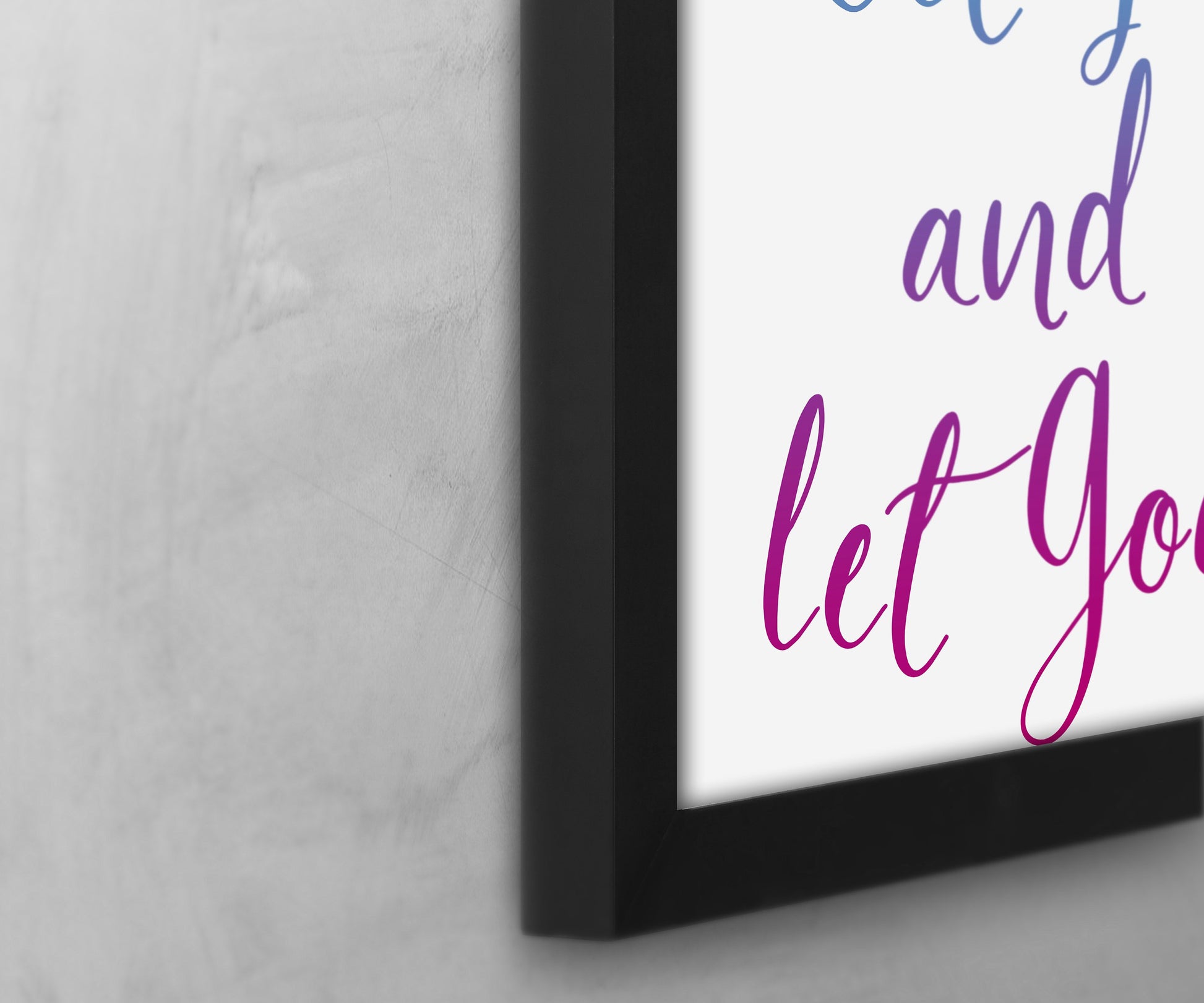 Philippians 4:13, I Can Do All Things, Inspirational Poster, Christian Framed Art, Modern Religious Decor, Ombre Word Art, Minimalist, Frame