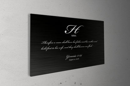 Genesis 2:24, size and option view, 10th anniversary tin