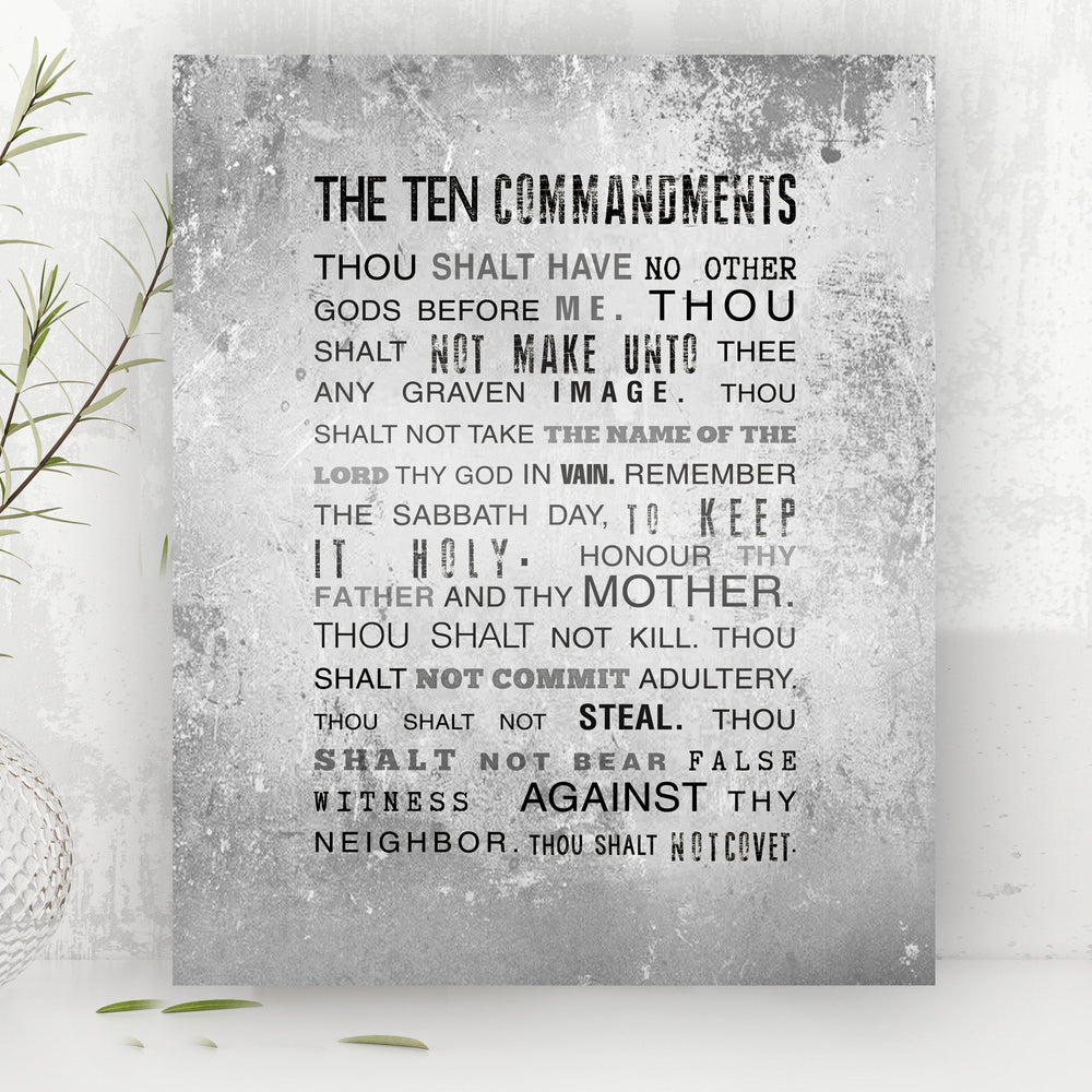 
                  
                    10 Commandments Sign on Tin
                  
                