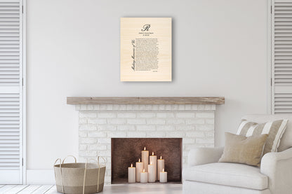 Personalized wedding song on wood, view 3