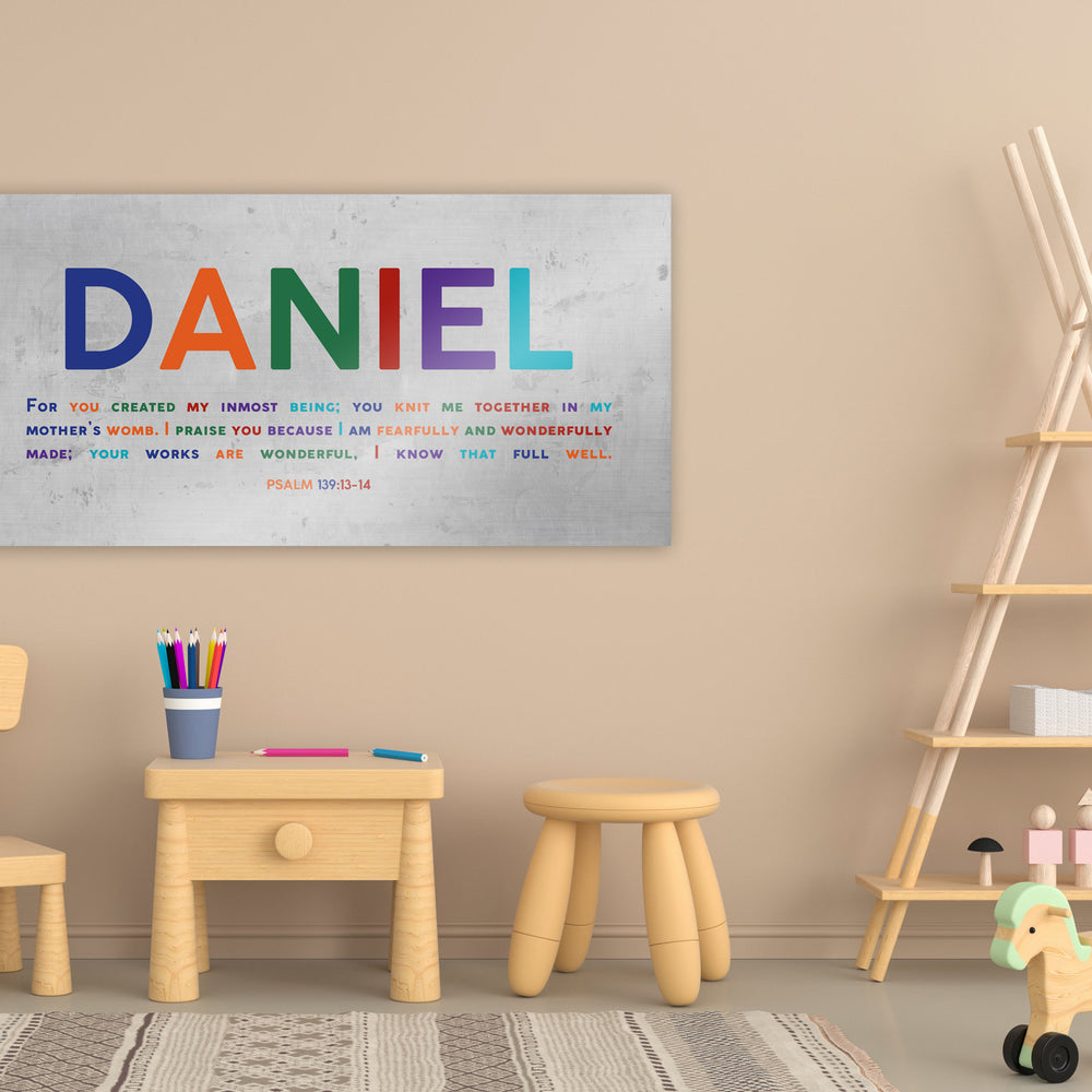 
                  
                    Child Name Sign, Psalm 139:13 for Kids
                  
                