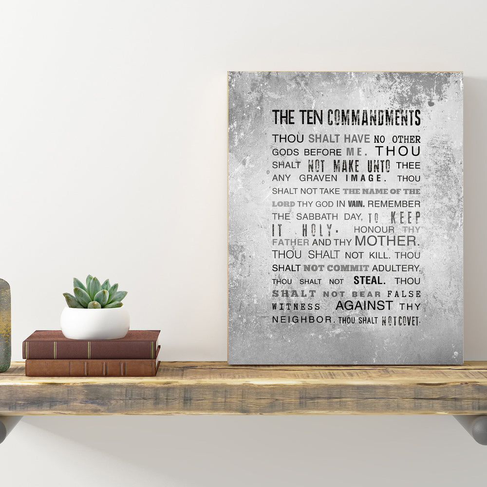 
                  
                    10 Commandments Sign on Tin
                  
                