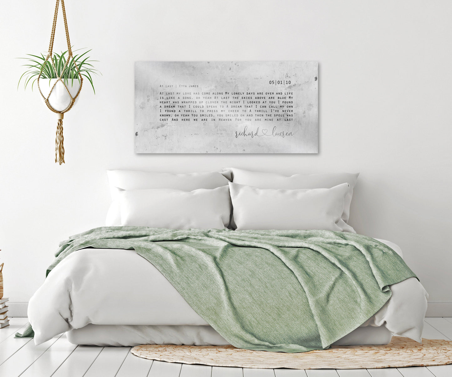 Tarnished Song Lyric Sign on Tin