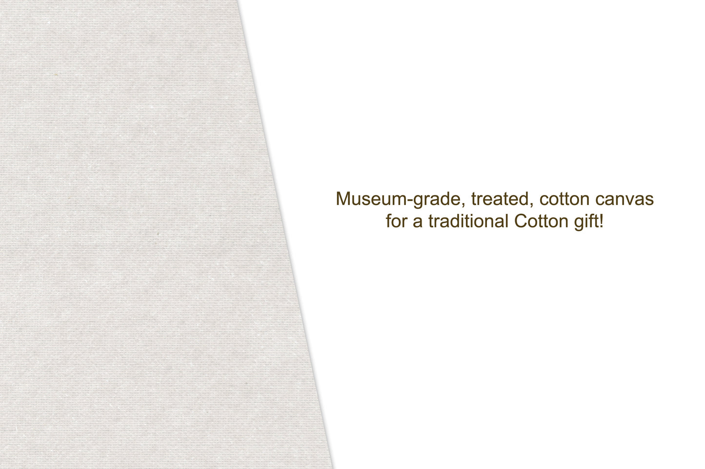 His and Her Cotton Name Canvas