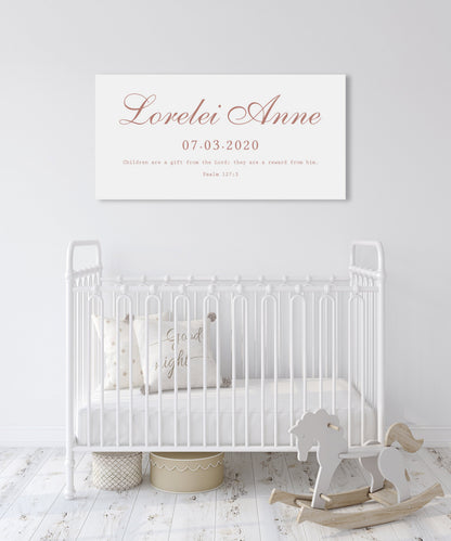 Custom baby name sign, view 5