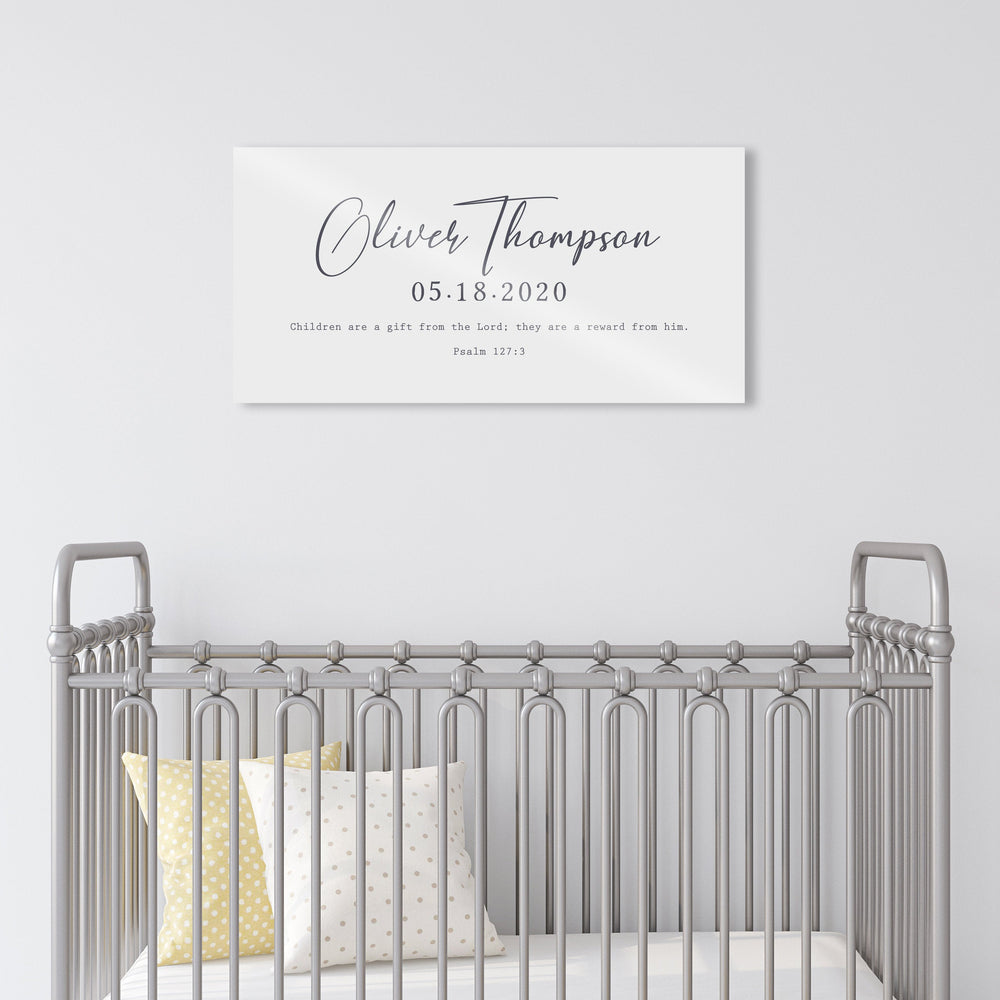 
                  
                    Personalized Baby Name Sign, Custom Name Sign, Christian Gift for New Mom, Gift for New Parents, Custom Nursery Decor, Name Sign, New Baby
                  
                