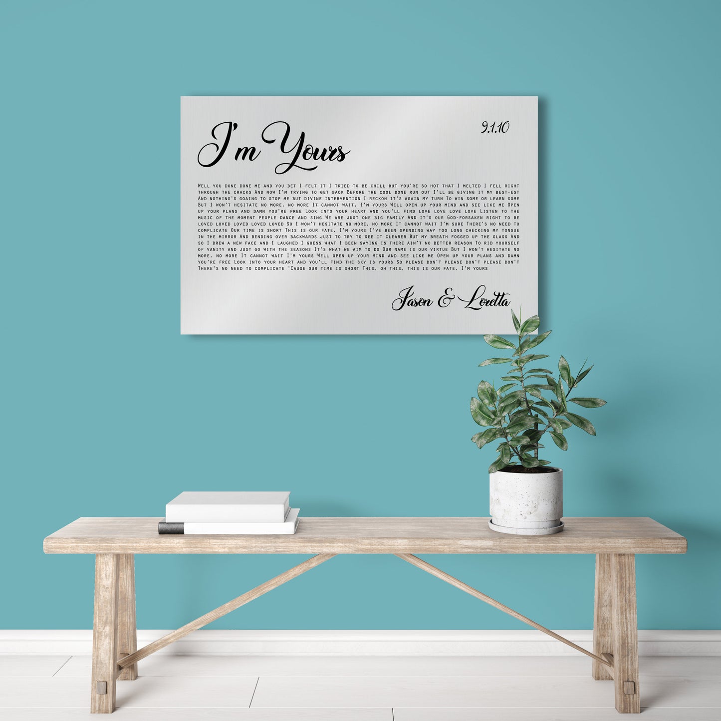 
                  
                    Tin Anniversary, Tin Anniversary Gift, 10th Anniversary Gift, Tin Anniversary Sign, First Dance Lyrics, Ten Year Anniversary, Personalized
                  
                