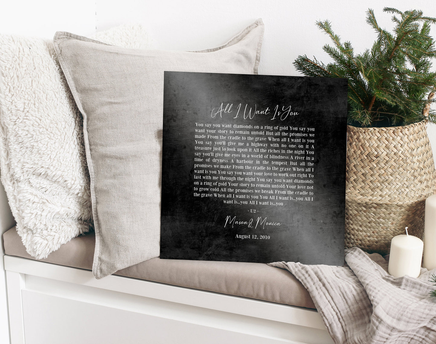 
                  
                    Personalized Anniversary Gift, First Dance Lyrics on Iron
                  
                